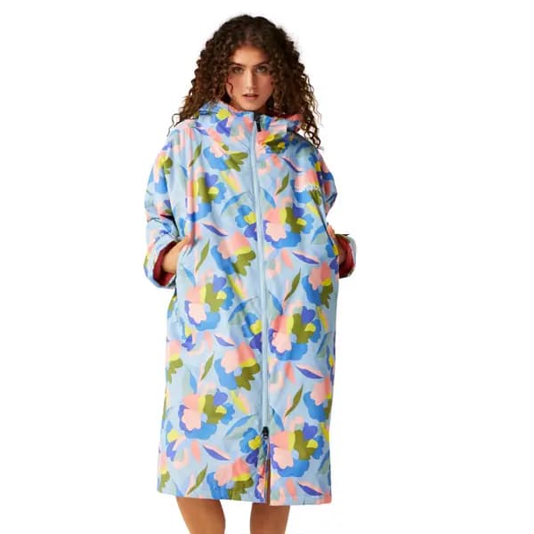 Regatta Mens Adult Waterproof Fleece Lined Robe Jacket L - Chest 41-42' (104-106.5cm) Abstract Floral Print RUW007-GRP-L