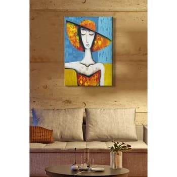 Kanvas Tablo (50 x 70) - 238 Multicolor Decorative Canvas Painting