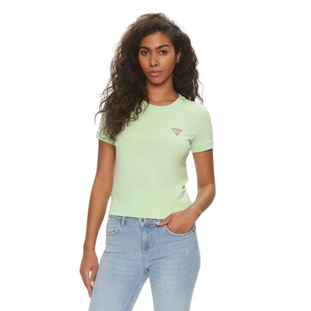 Guess Womens T-Shirt Guess Mini Triangle Blanc Female XL W2YI44-J1314-A82R