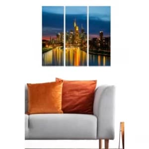 MDF2263351 Multicolor Decorative MDF Painting (3 Pieces)