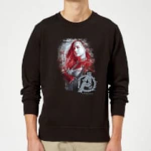 Avengers Endgame Captain Marvel Brushed Sweatshirt - Black