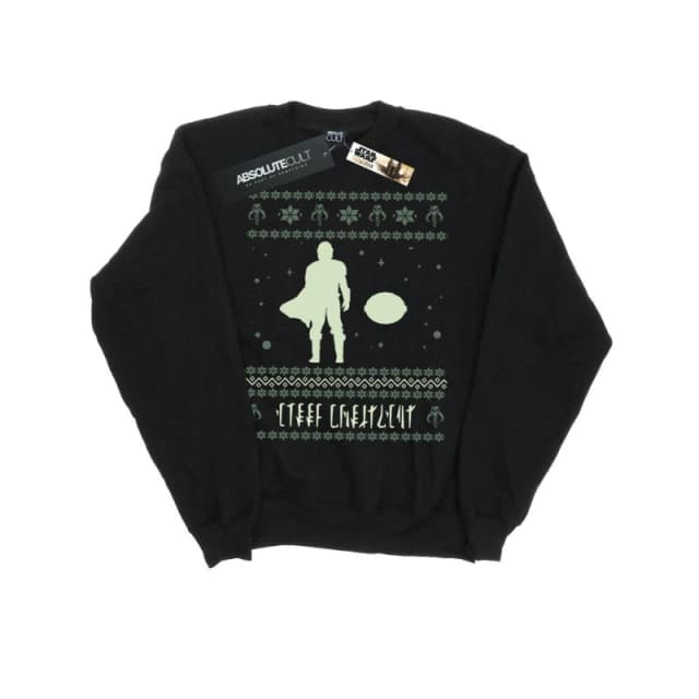 Star Wars Star Wars Men Merry Christmas Sweatshirt in Black Size: Small Black S Male 5059400608748