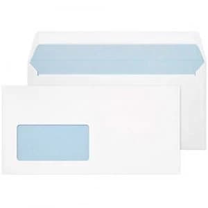 Blake Ultra White Window Envelope Peel and Seel DL 110x220mm 120gsm Pack 500