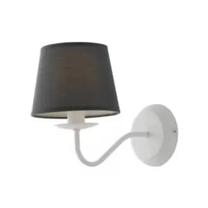 Netlighting Favola Wall Lamp with Shade White, Fabric 28x21cm
