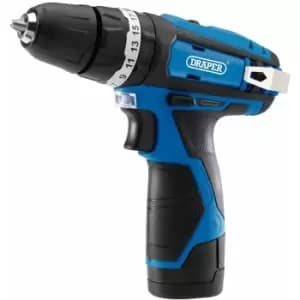 Draper 70256 12V Combi Drill, 1 x 1.0Ah Battery, 1 x Fast Charger