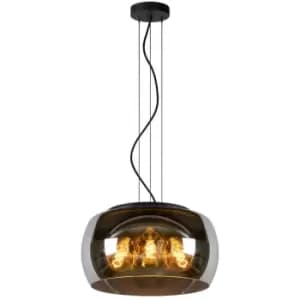 Lucide olivia - Pendant Light - Ø40cm - 3xE27 - Smoke Grey