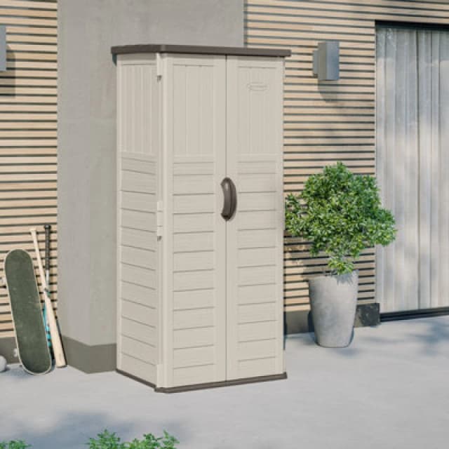 Suncast Mannington Storage Cabinet - Vanilla, Cream BMS1250