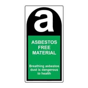 Spectrum Industrial Asbestos Free Material (25 x 50mm, Roll of 500 Labels)
