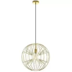 Okinzuri Spherical Pendant Ceiling Light Brass - Eglo