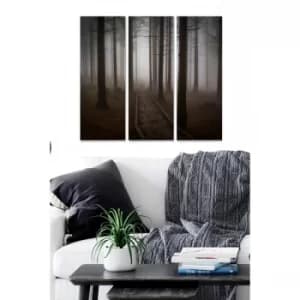 MDF273828 Multicolor Decorative MDF Painting (3 Pieces)