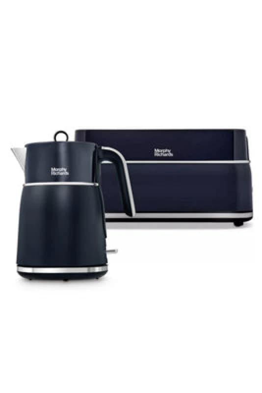 Morphy Richards Signature Blue Kettle And 4 Slice Toaster Set Blue One Size Unisex 5056765430212