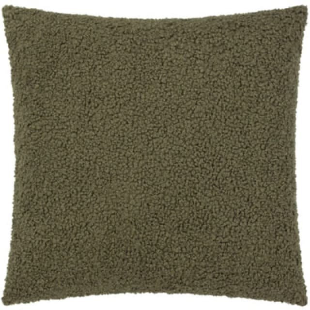 Yard Cabu Chunky Boucle Cushion in Khaki Size: 55cm x 55cm Khaki Unisex 55cm x 55 cm