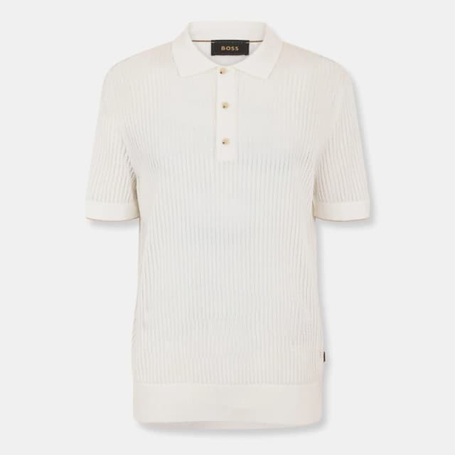 Boss Mens Justin Knitted Hoodie White male M