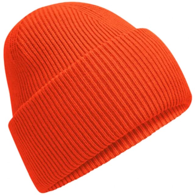 Beechfield Beechfield Men Classic Deep Cuffed Beanie in Pale Orange Pale Orange One Size Male 5063425806812