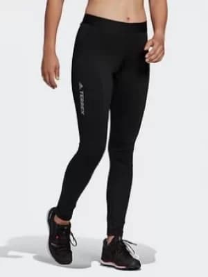 adidas Terrex Agravic Xc Leggings, Black, Size 10, Women