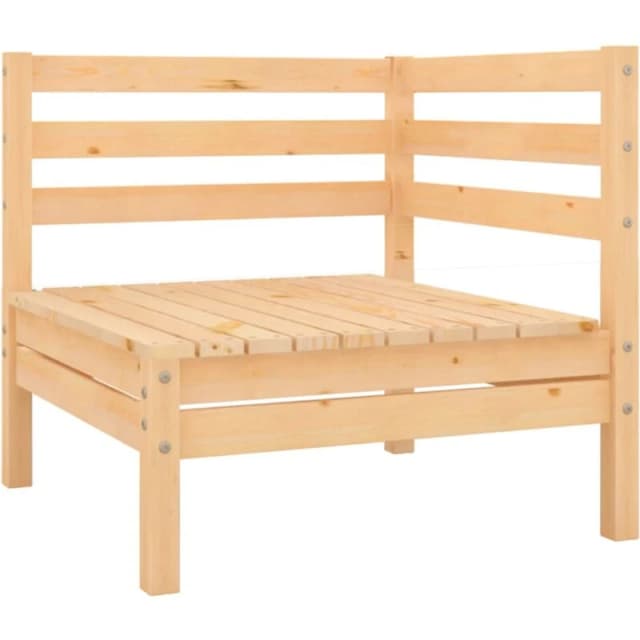 VIDAXL Garden Corner Sofa Solid Wood Pine Vidaxl 8720286658819