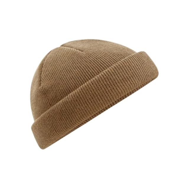 Beechfield Beechfield Men Fisherman Mini Beanie in Beige Beige One Size Male 5059958859975