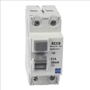 Lewden 63A 30mA 2 Pole Type A AC RCCB