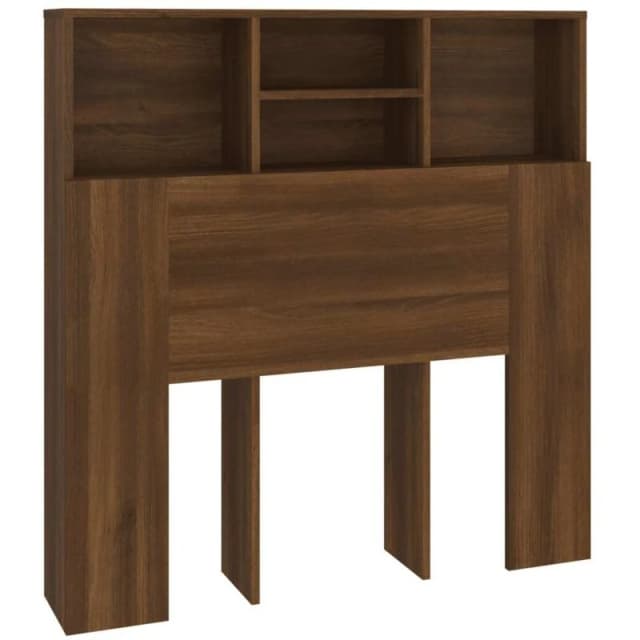 VIDAXL Headboard Cabinet Brown Oak 100x19x103.5cm Vidaxl 8720286968697
