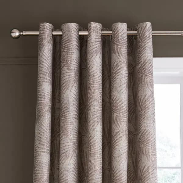 Hyperion Interiors Tamra Palm Eyelet Curtains Natural