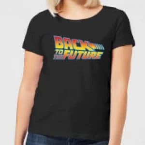 Back To The Future Classic Logo Womens T-Shirt - Black