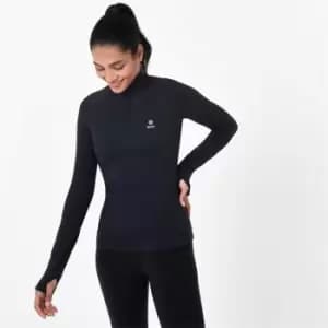 Biba BIBA Active Quarter Zip Long Sleeve Top - Black