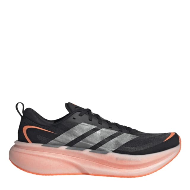 adidas Supernova Glide Mens Running Shoes Black/Orange male 12 (47.3)