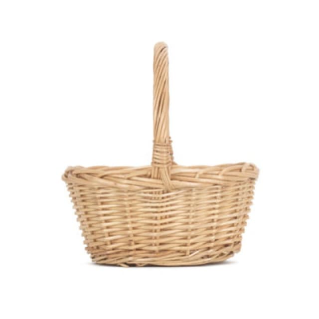 Red Hamper C003 Wicker Shopping Basket Mini Oval Shopper