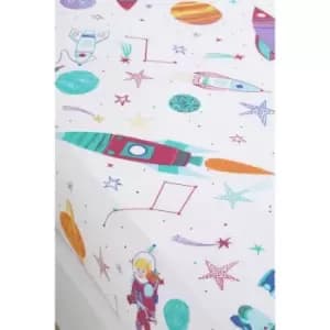 Supersonic Girl Fitted Sheet