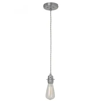 Village At Home Twisted Cord Light Fitting - Chrome