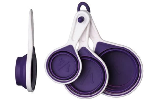 Premier Housewares Set of Four Zing Silicone Measuring Cups Purple