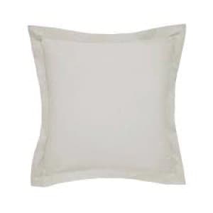 Bedeck of Belfast Light Pink Egyptian Cotton Percale 300 Thread Count Fine Linens 'Otsu' Square Oxford Pillow Case
