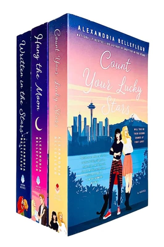 Alexandria Bellefleur 3 Book Collection Written In The Stars, Hang The Moon, Count Your Lucky Stars Alexandria Bellefleur Books