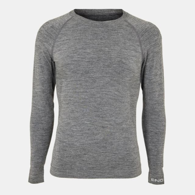 Endura Mens BB ProLS Base Long Sleeve Baselayer Top Grey male M