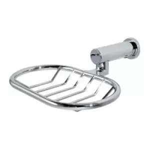 Wall Mounted Chrome Infinity Soap Basket - Chrome