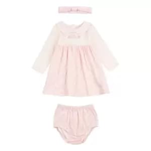 Elle Bow Collar Set Bb99 - Pink