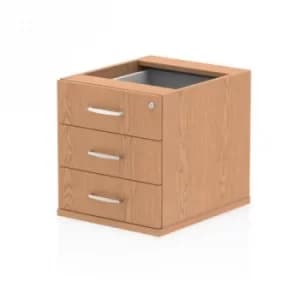 Trexus 3 Drawer Fixed Pedestal 426x463x480mm Oak Ref I001643