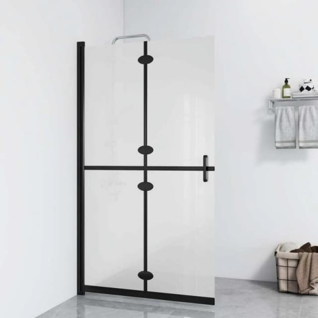 VIDAXL Vidaxl - Foldable Walk-in Shower Wall Frosted esg Glass 90x190cm 8720286640289