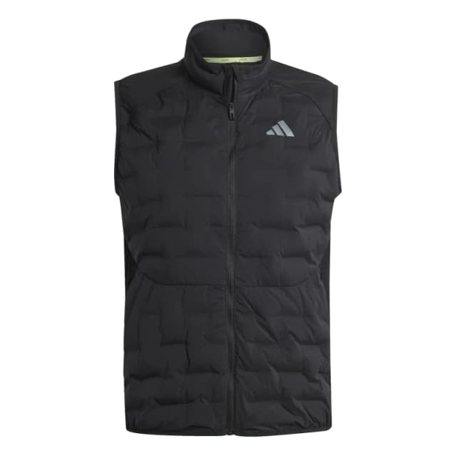 adidas' Adizero Patterned Quilt Puffer Noir Male XS