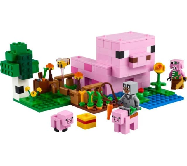 LEGO LEGO Minecraft The Baby Pig House with Animal Toys 21268