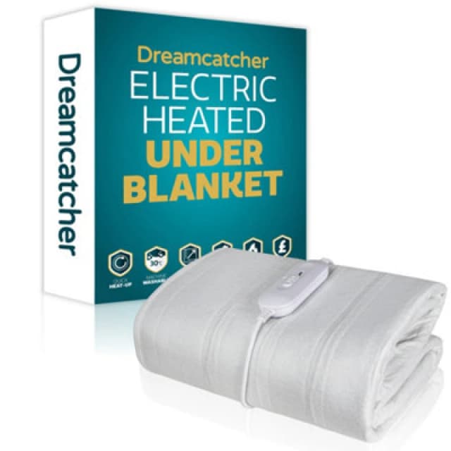 Dreamcatcher King Size Electric Blanket Heated Bed Underblanket Polyester Detachable Control 3 Heat Settings