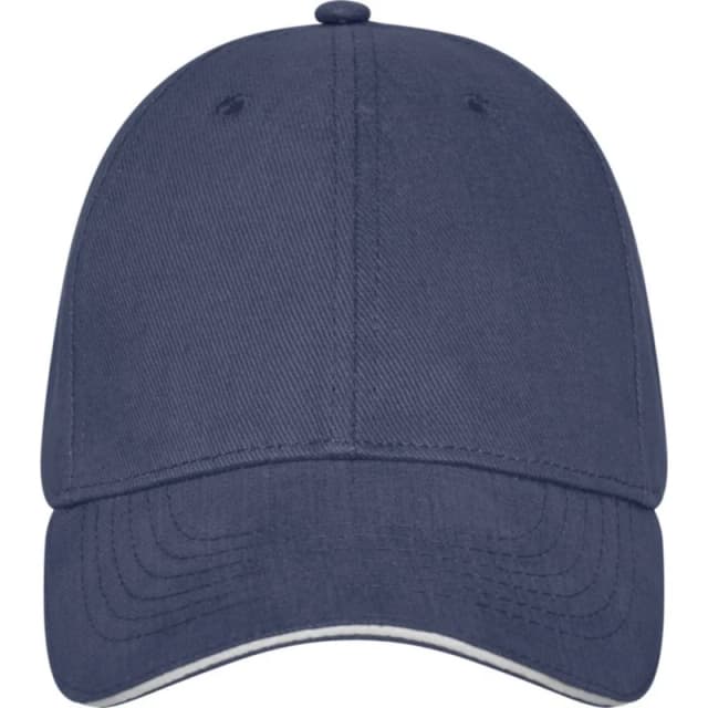 Elevate Mens Darton Sandwich 6 Panel Cap in Navy Navy Male One Size