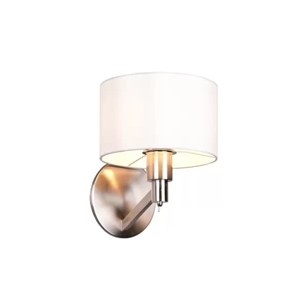 Cassio Modern Wall Lamp with Shade Nickel Matt