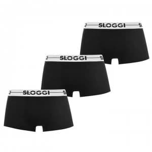 Sloggi 3 Pack Hipsters - Black-004