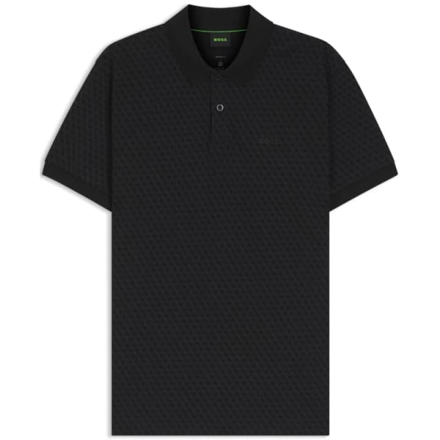 Boss Pl Goc Chip Pattern 10277283 0 Polo Shirt Mens Black 001 male S