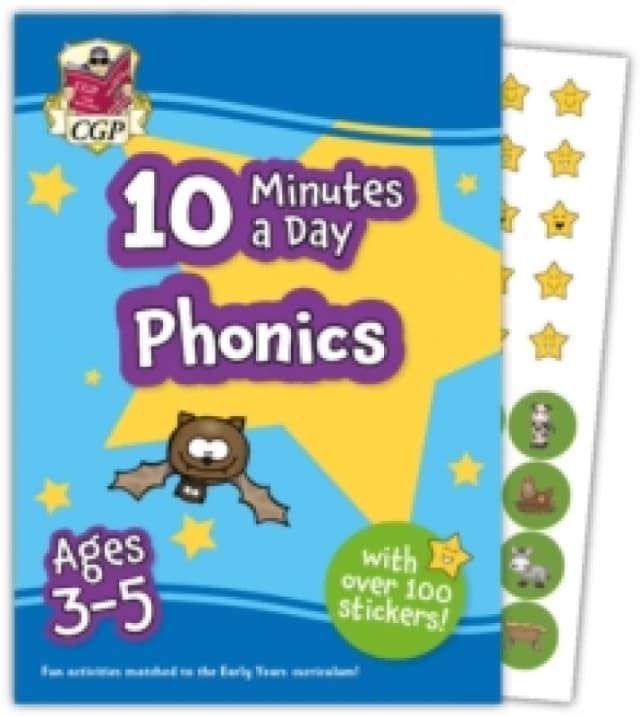 10 Minutes a Day Phonics for Ages 3-5 (with over 100 stickers) Paperback / softback