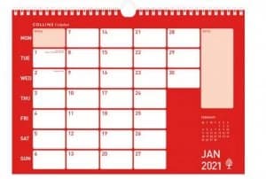 Collins Colplan CMC A3 2021 Memo Calendar