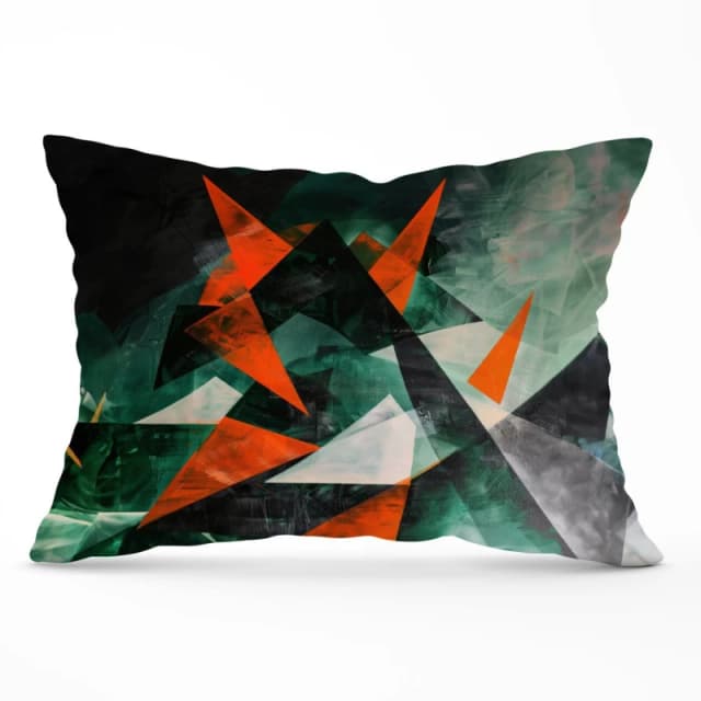 Warren Reed - Designer Curved Geometry Cushions Size: 45cm x 45cm Multicolor Unisex 45cm x 45 cm