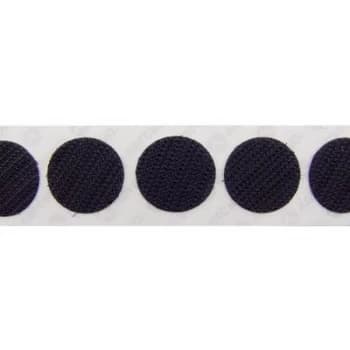 Hook and loop stick on dots stick on Loop pad 22mm Black