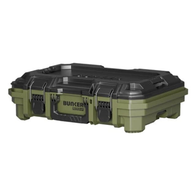 Draper Bunker Load Up Stacking Tool Box 100mm Ip65 Dust & Water Resistant Storage With Flip Up Handle & Lockable Lid